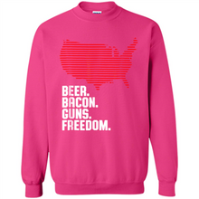 Load image into Gallery viewer, 4th of July Shirt Beer Bacon Guns Freedom
