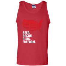 Load image into Gallery viewer, 4th of July Shirt Beer Bacon Guns Freedom