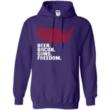 Load image into Gallery viewer, 4th of July Shirt Beer Bacon Guns Freedom