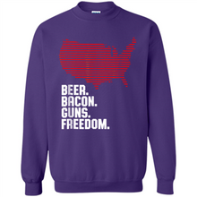 Load image into Gallery viewer, 4th of July Shirt Beer Bacon Guns Freedom