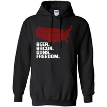 Load image into Gallery viewer, 4th of July Shirt Beer Bacon Guns Freedom