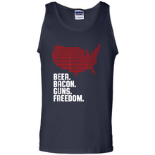 Load image into Gallery viewer, 4th of July Shirt Beer Bacon Guns Freedom