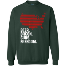 Load image into Gallery viewer, 4th of July Shirt Beer Bacon Guns Freedom