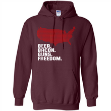 Load image into Gallery viewer, 4th of July Shirt Beer Bacon Guns Freedom