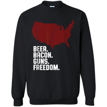Load image into Gallery viewer, 4th of July Shirt Beer Bacon Guns Freedom