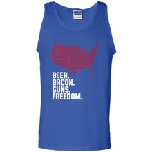Load image into Gallery viewer, 4th of July Shirt Beer Bacon Guns Freedom