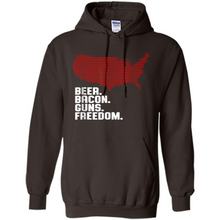 Load image into Gallery viewer, 4th of July Shirt Beer Bacon Guns Freedom