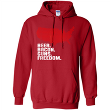 Load image into Gallery viewer, 4th of July Shirt Beer Bacon Guns Freedom