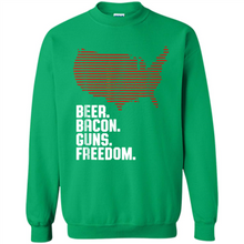 Load image into Gallery viewer, 4th of July Shirt Beer Bacon Guns Freedom