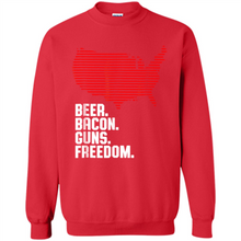 Load image into Gallery viewer, 4th of July Shirt Beer Bacon Guns Freedom